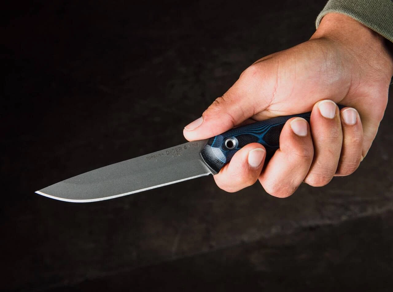 TOPS Knives Dicer 4 Steak Knife Blue 8 TOPS Knives Dicer 4 Steak Knife Blue – Bild 6