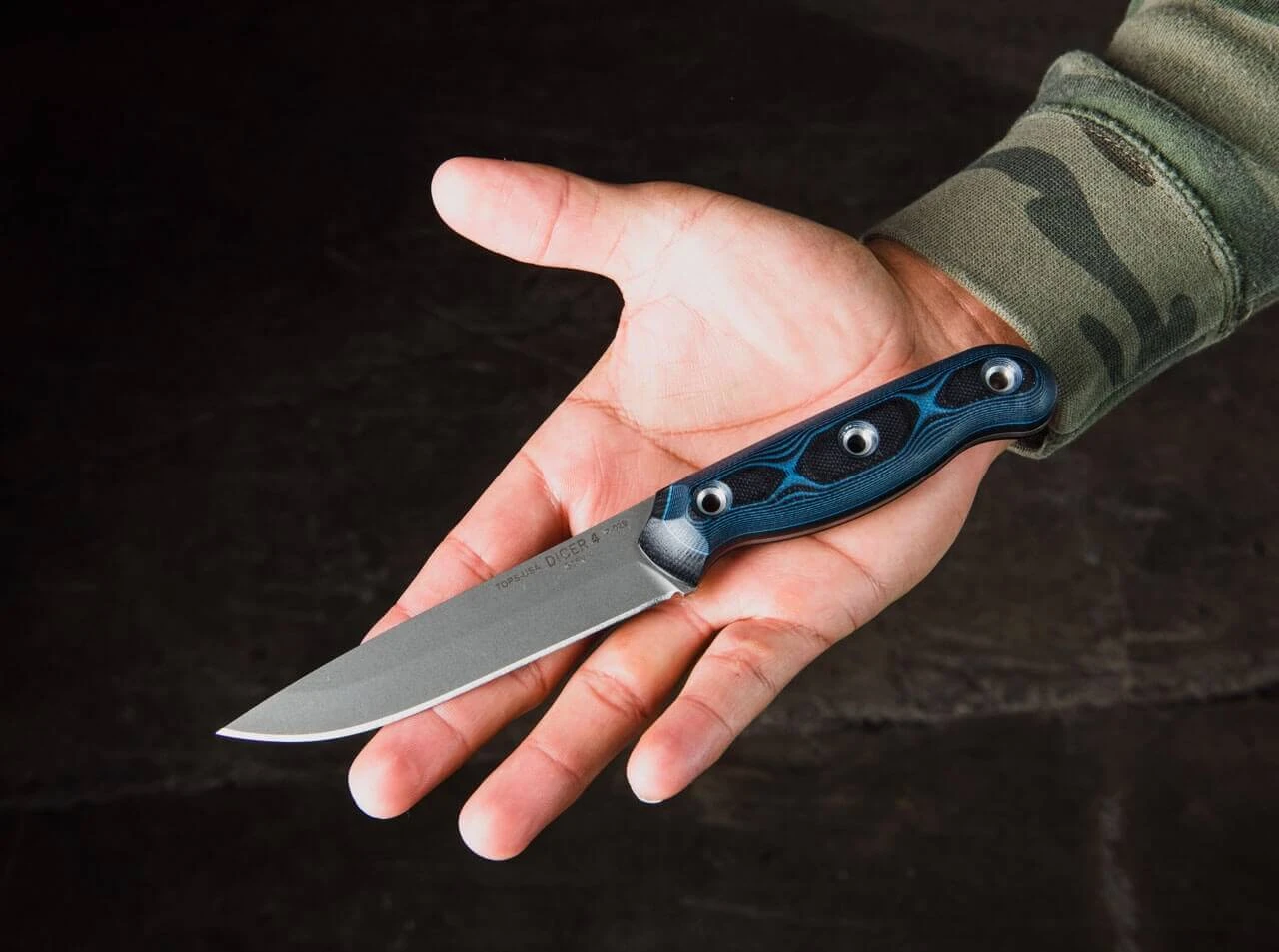 TOPS Knives Dicer 4 Steak Knife Blue 9 TOPS Knives Dicer 4 Steak Knife Blue – Bild 7