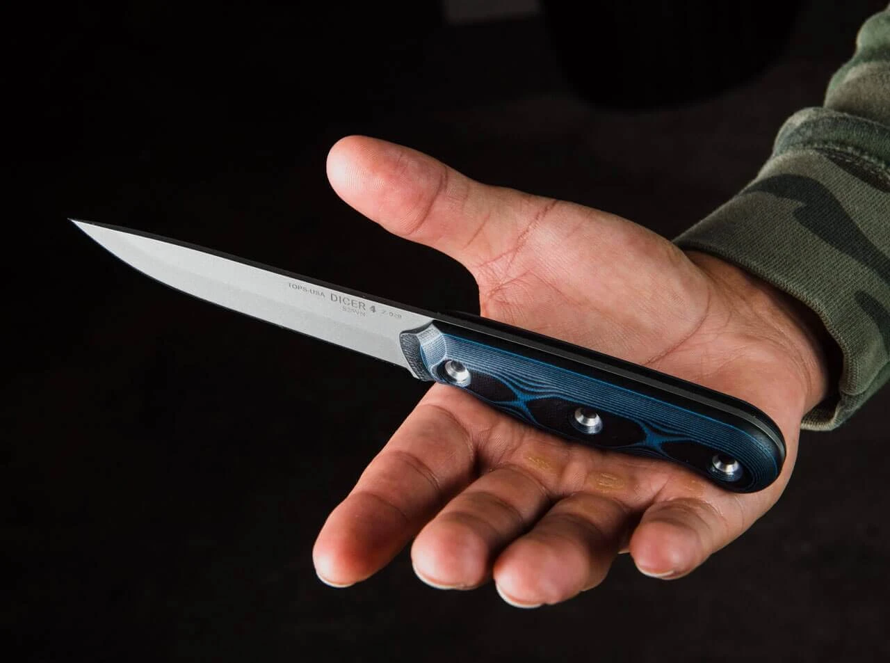 TOPS Knives Dicer 4 Steak Knife Blue 10 TOPS Knives Dicer 4 Steak Knife Blue – Bild 8